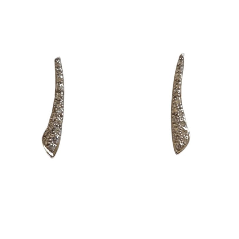 18ct White Gold Diamond Earrings
