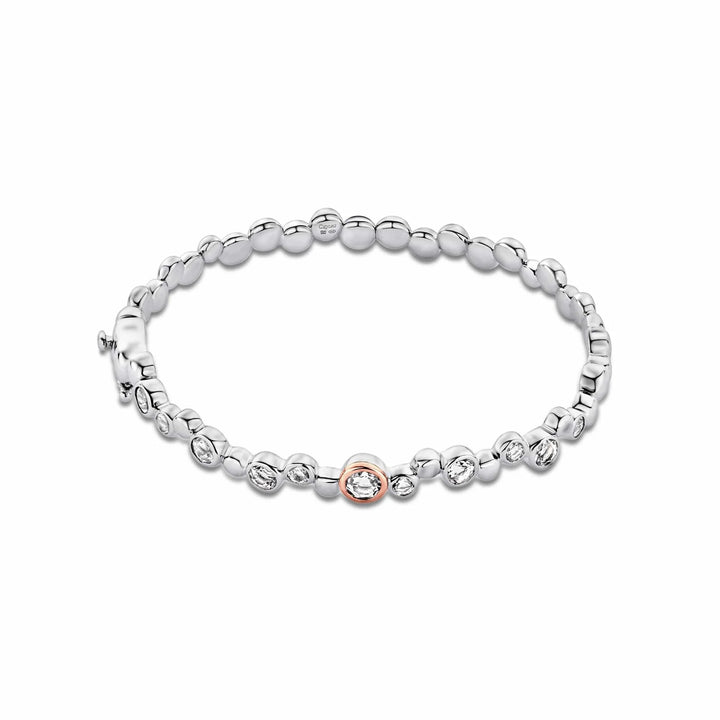 Clogau® Celebration sterling Silver Bangle with Topaz