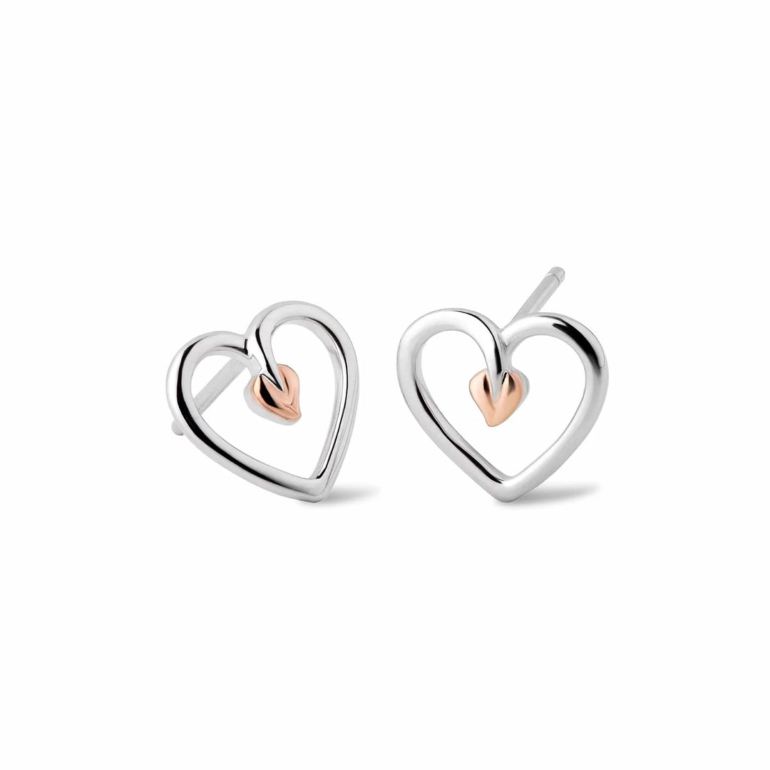Clogau Tree of Life® Sterling Silver Heart Stud Earrings