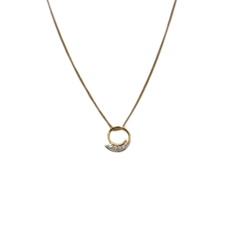 18ct Yellow Gold Swirl Pendant