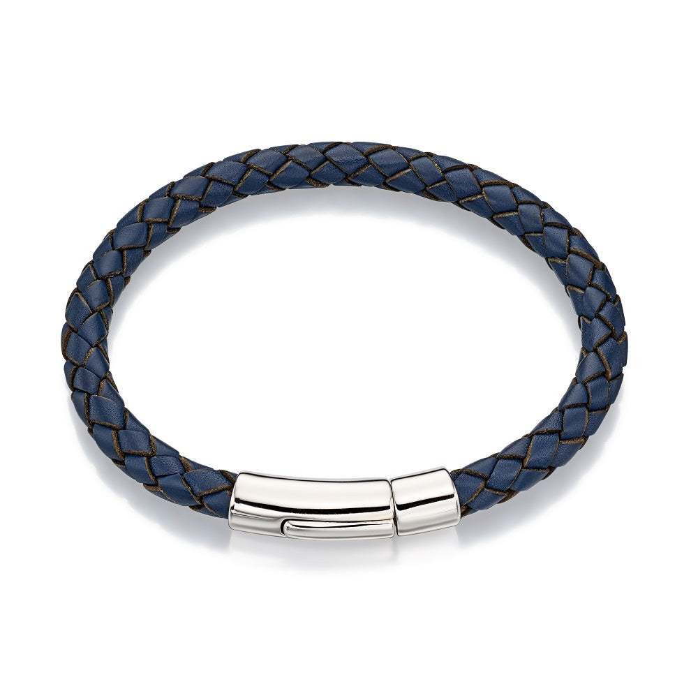 Little Star Boys Navy Leather Bracelet
