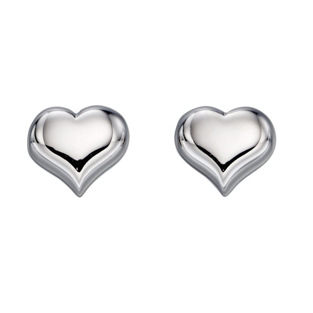 Little Star Medium Heart Stud Earrings