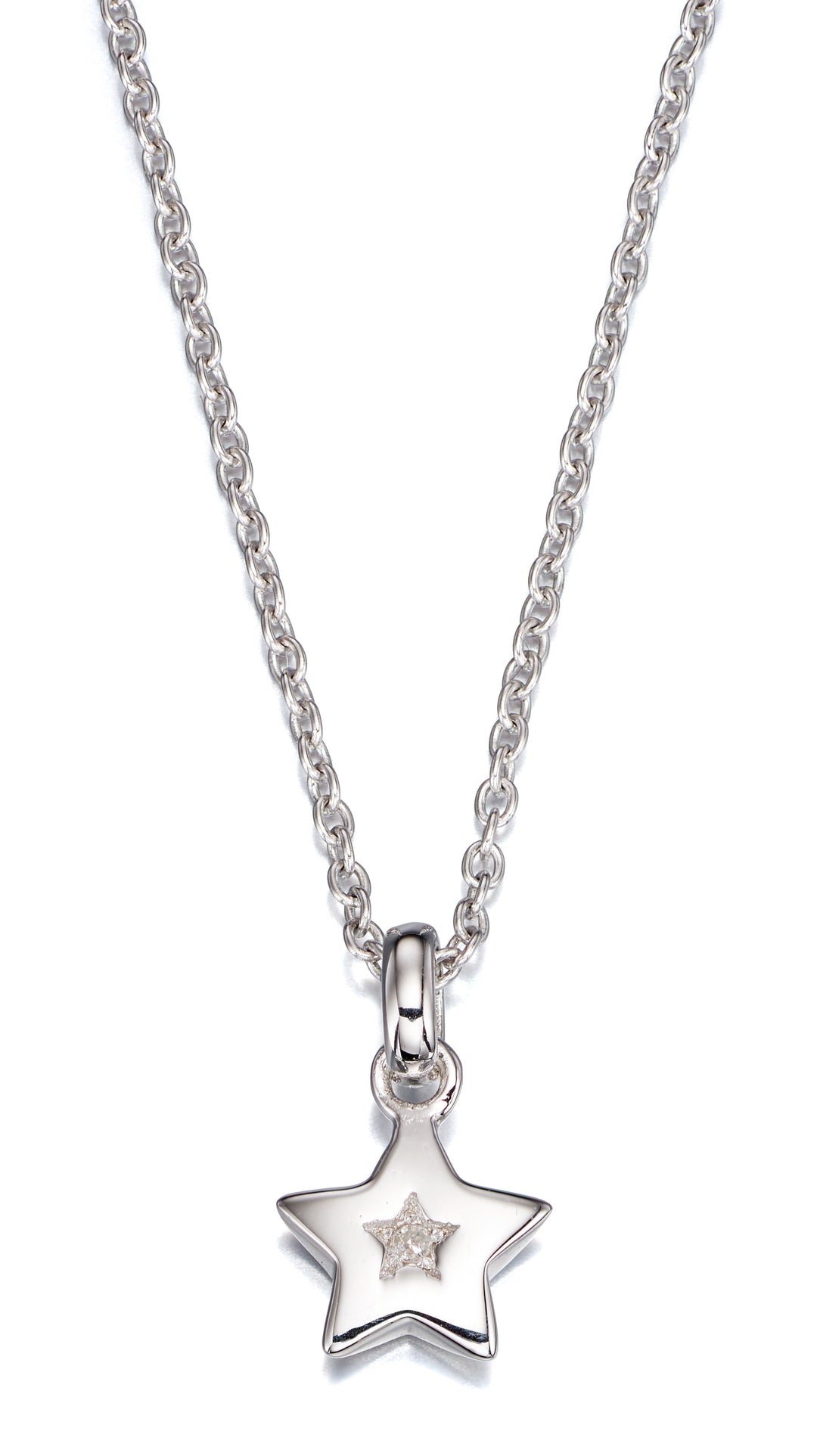 Little Star Diamond Star Pendant and Chain