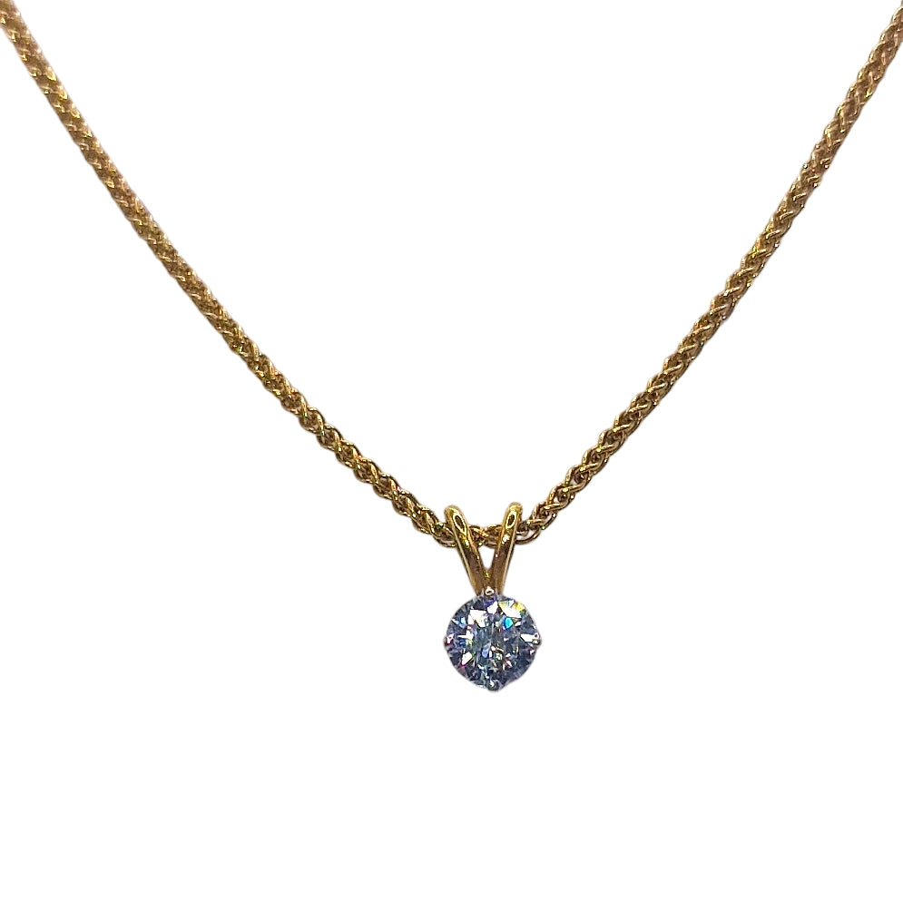 18ct Yellow Gold Diamond Pendant