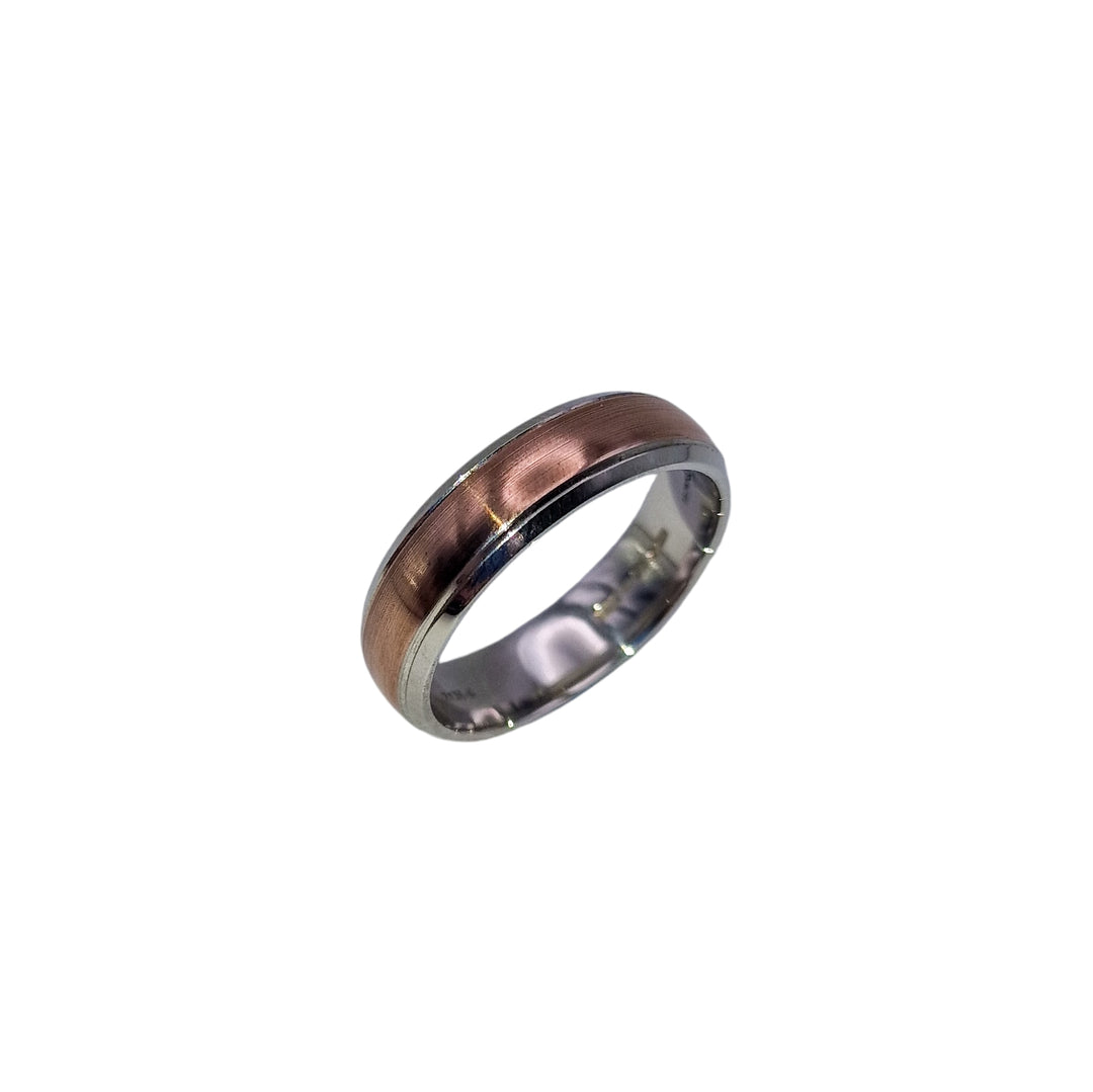 Gents Two Tone Wedding Ring