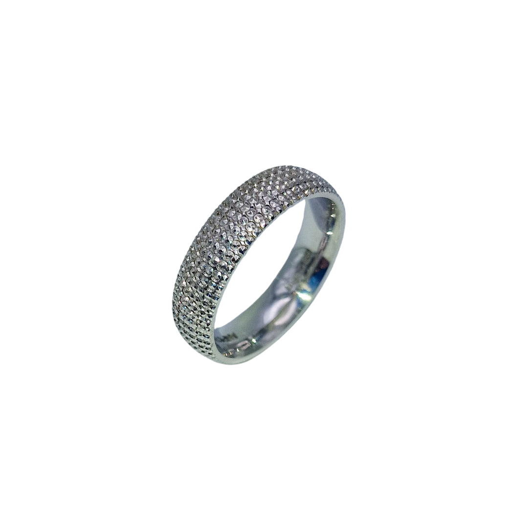 18ct White Gold Gents Wedding Ring