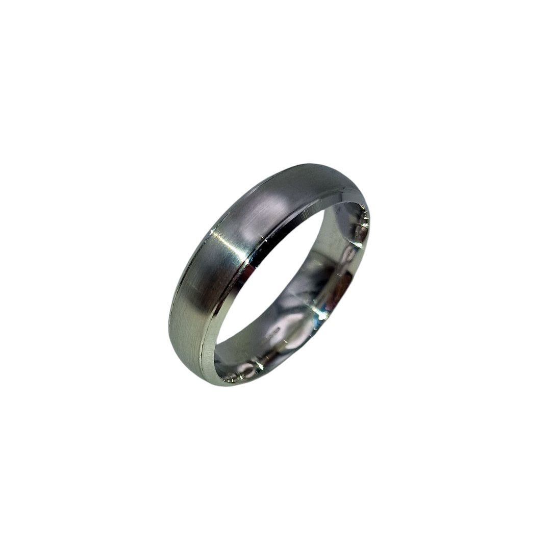 9ct White Gold Gents Wedding Ring