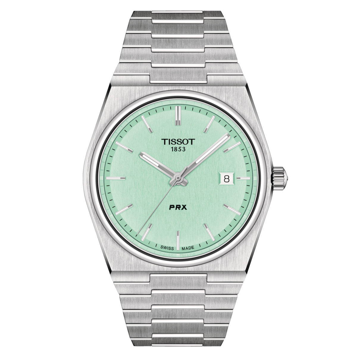 Gents Tissot PRX Swiss Quartz Stainless steel watch.