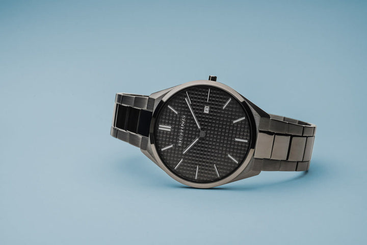 Bering Ultra Slim Grey Quartz Watch