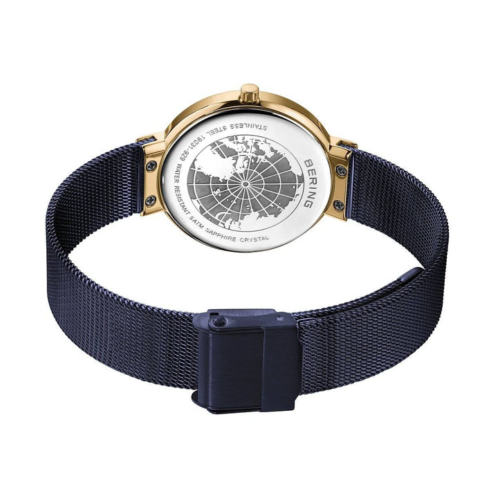 Bering Gold Plated Purple Strap Watch