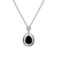 Unique Silver Onyx Pendant