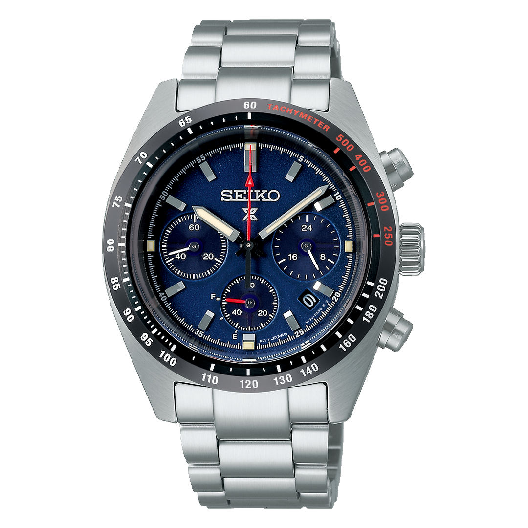 Gent's Seiko Prospex Speedtimer 1969 Recreation Chronograph watch . Seiko model number SSC815P1 . Quartz Solar movement.