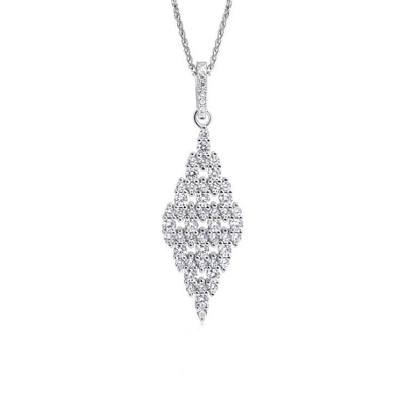 Real Effect Cubic Zirconia Diamond Shape Pendant