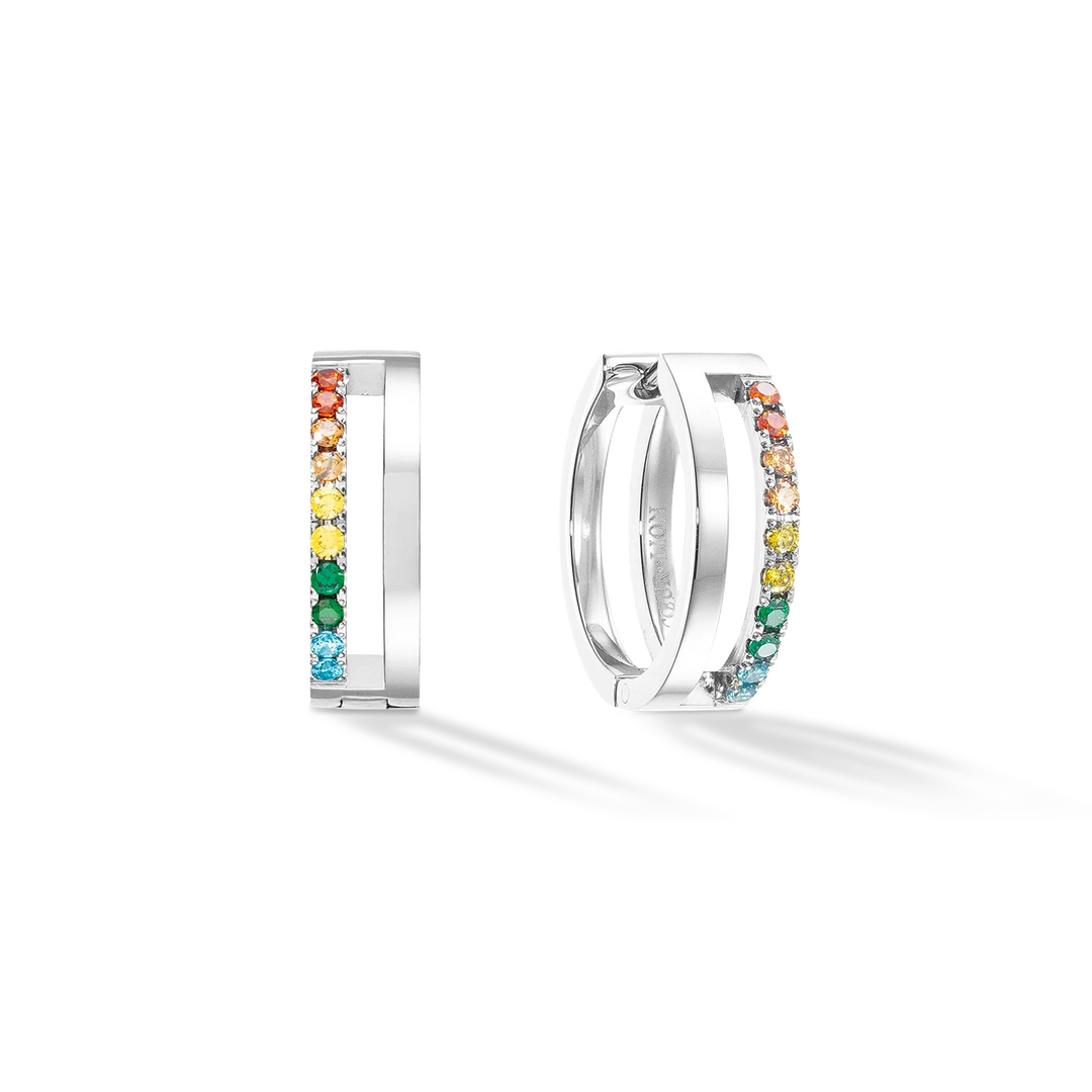 Coeur De Lion Eternal Unity Hoops silver-multicolour