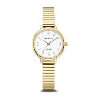 Bering Ladies Classic Watch Expanding Bracelet Gold Tone