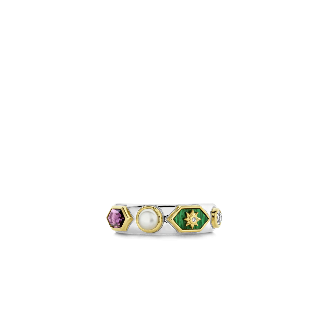 Ti Sento Crystal Ring
