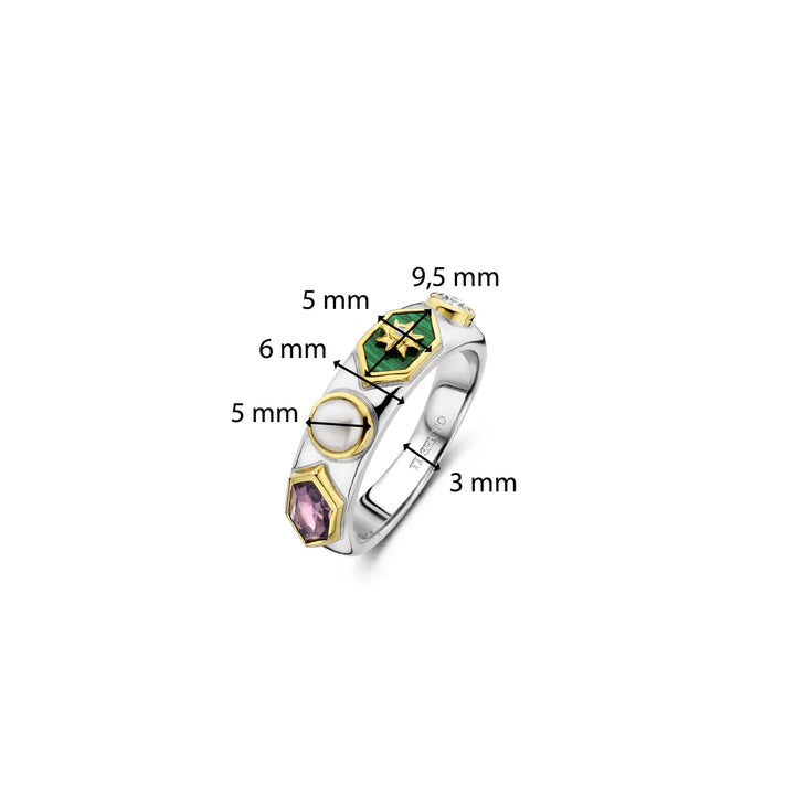 Ti Sento Crystal Ring