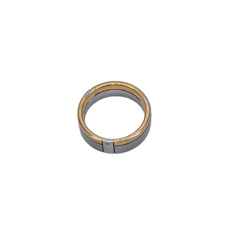 Two Tone Gents Wedding Ring