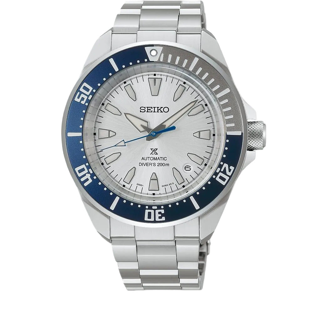 Seiko Prospex  Limited Edition 145th Anniversary Silvertone “Samurai” Mechanical Diver’s Watch HBB001K1