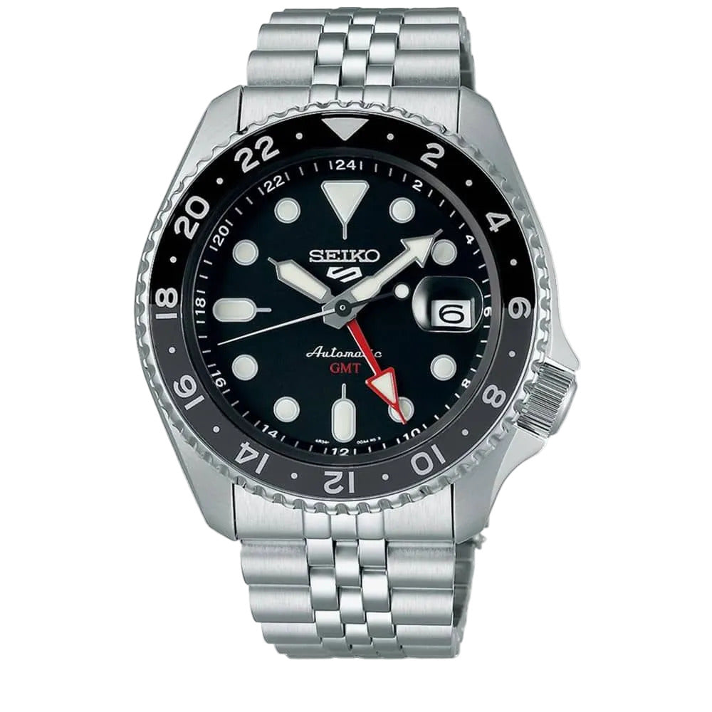 Seiko Mens 5 Sports ‘Black Grape’ GMT SKX Re-Interpretation Watch SSK001K1