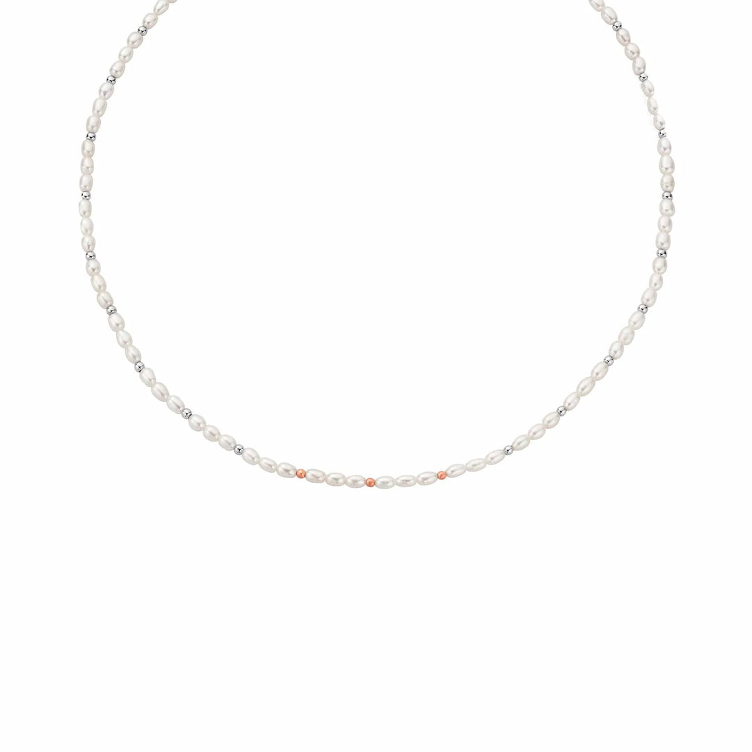 Clogau Nature's Wonder Sterling Silver Beachcomber Necklace with Pearls