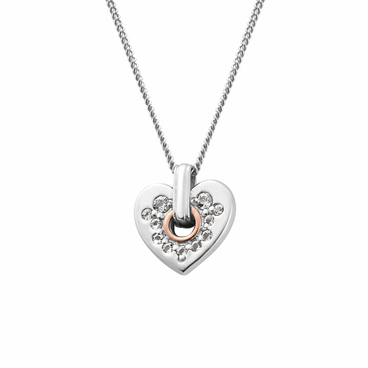 Clogau Cariad® Sparkle Silver Heart Pendant