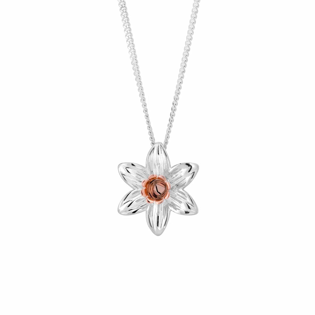 Clogau Nature's Wonder Sterling Silver Daffodil Pendant