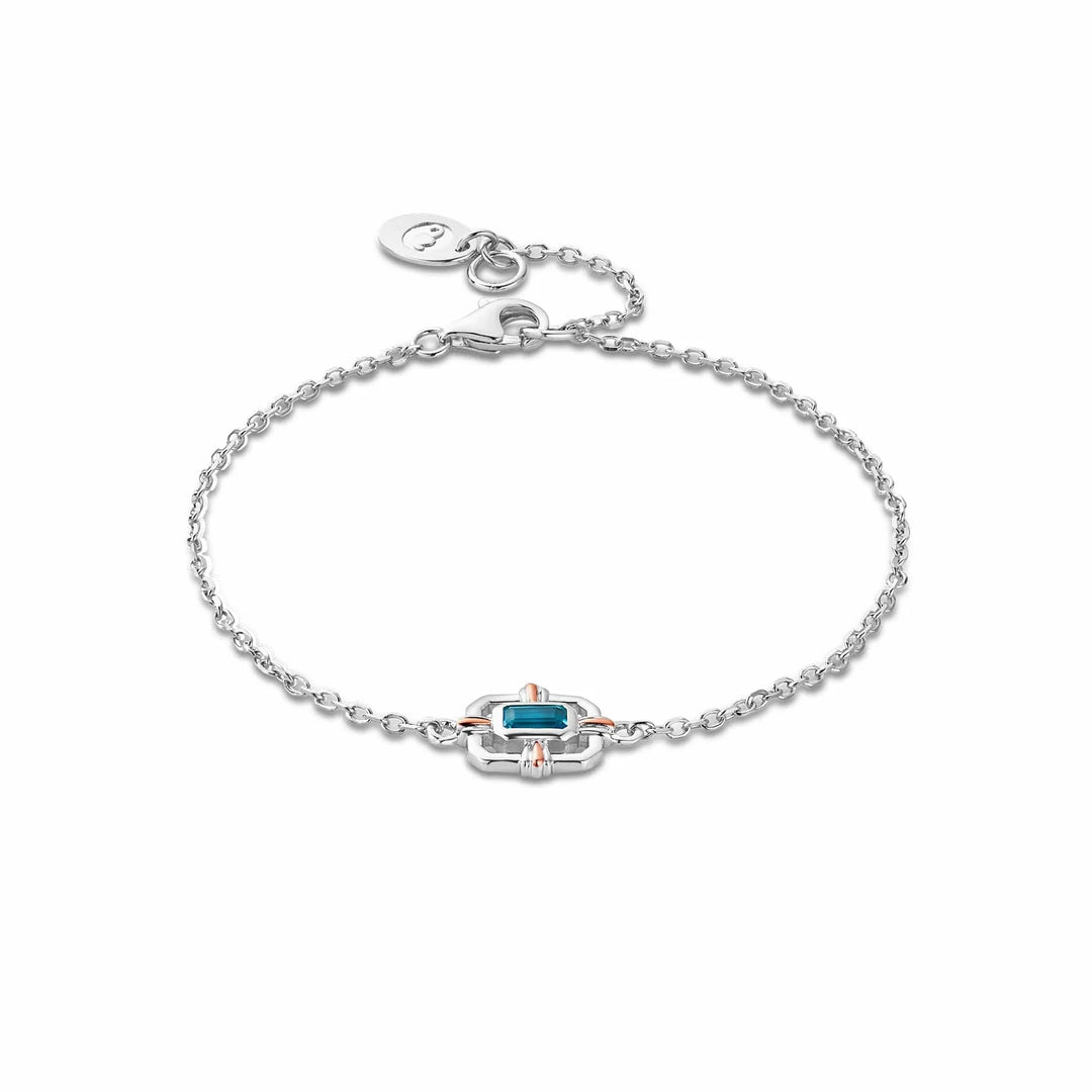 Clogau Royal Clogau® Sterling Silver Gateways Bracelet with Swiss Blue Topaz