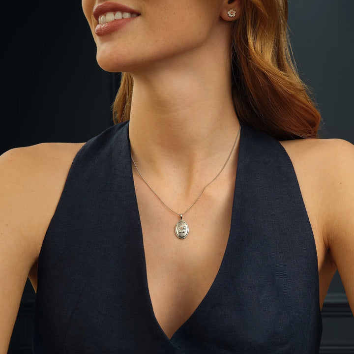 Clogau Forget Me Not Silver Pendant