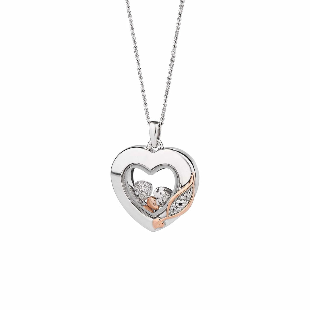 Clogau Past Present Future® Sterling Silver Heart Inner Charm Pendant with Topaz