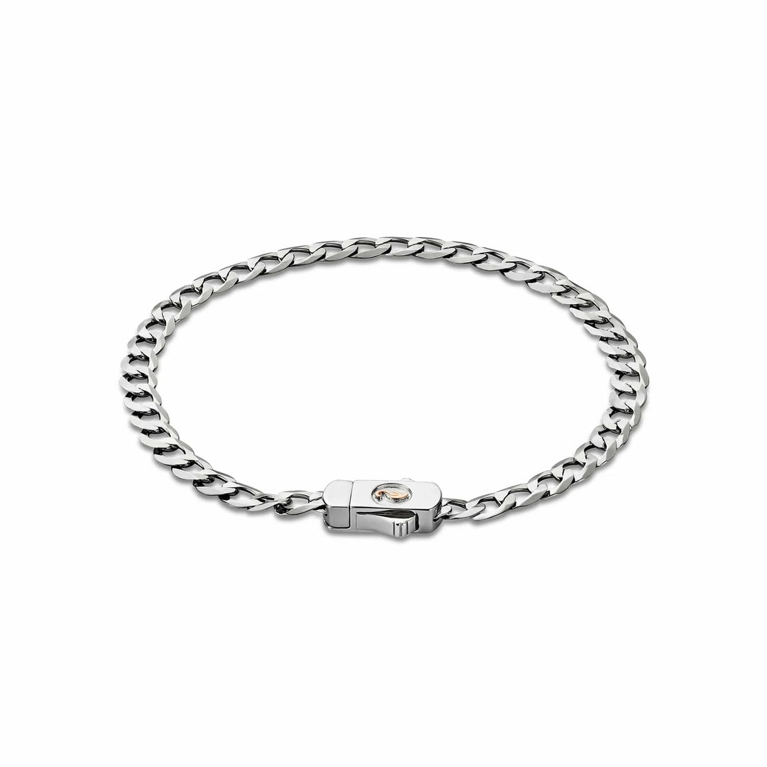 Clogau Insignia Sterling Silver Curb Chain Bracelet