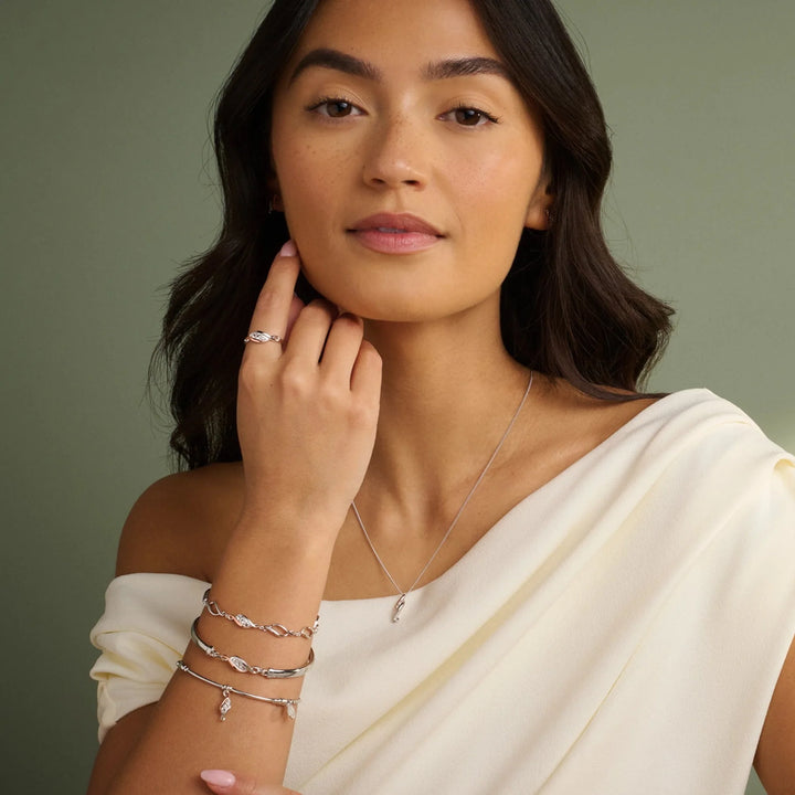 Clogau Sterling Silver Affinity Bracelet Topaz