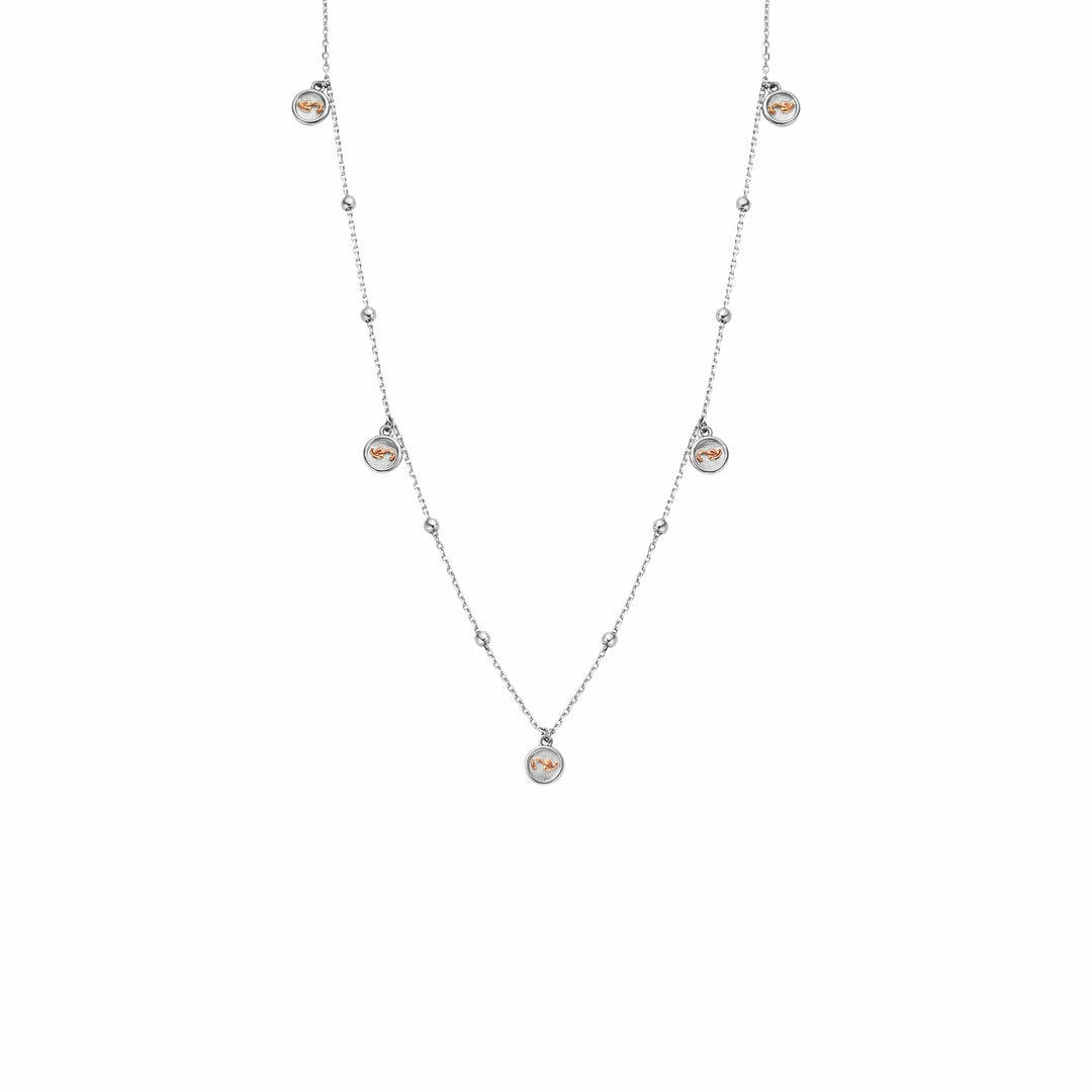Clogau Insignia Sterling Silver Drop Necklace
