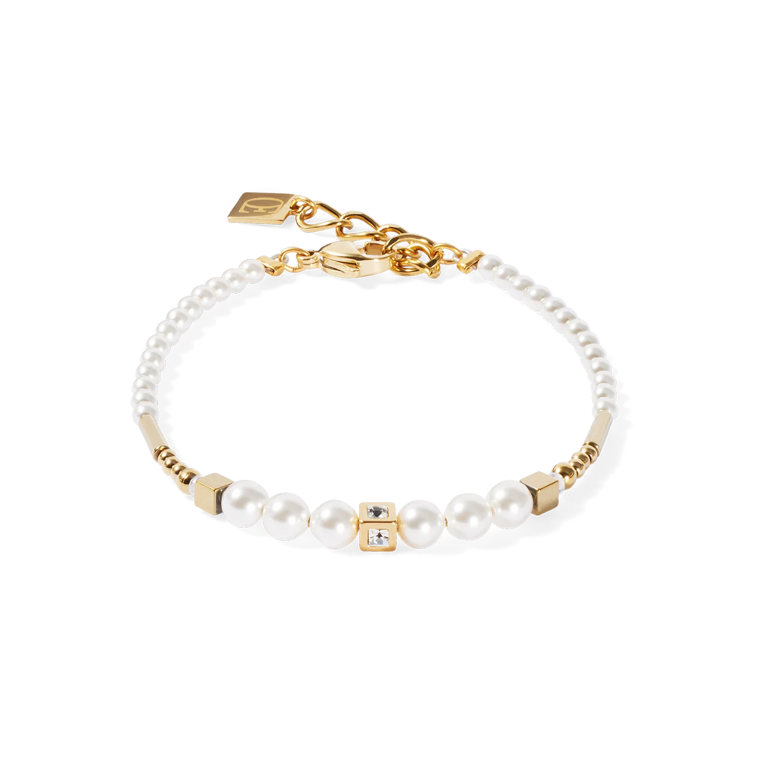 Coeur De Lion  Shimmering Princess Pearls Bracelet gold-white