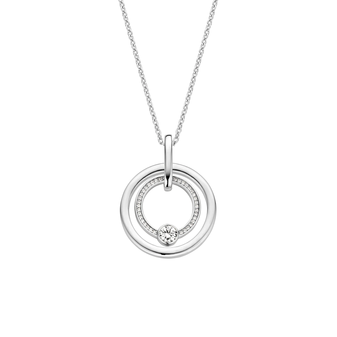 Ti Sento Zirconia Circle pendant