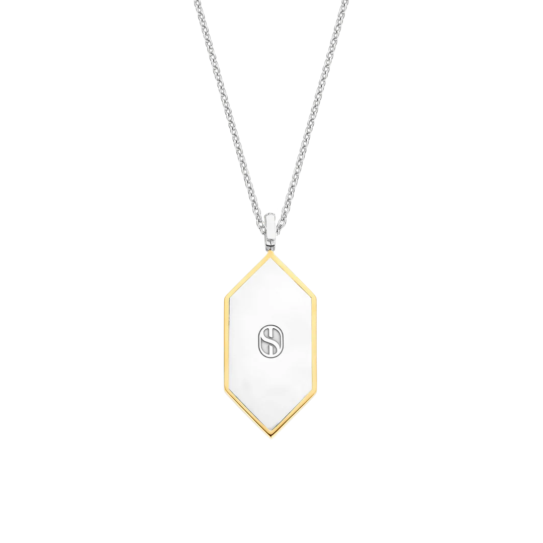 Ti Sento Geometric Pendant & Chain