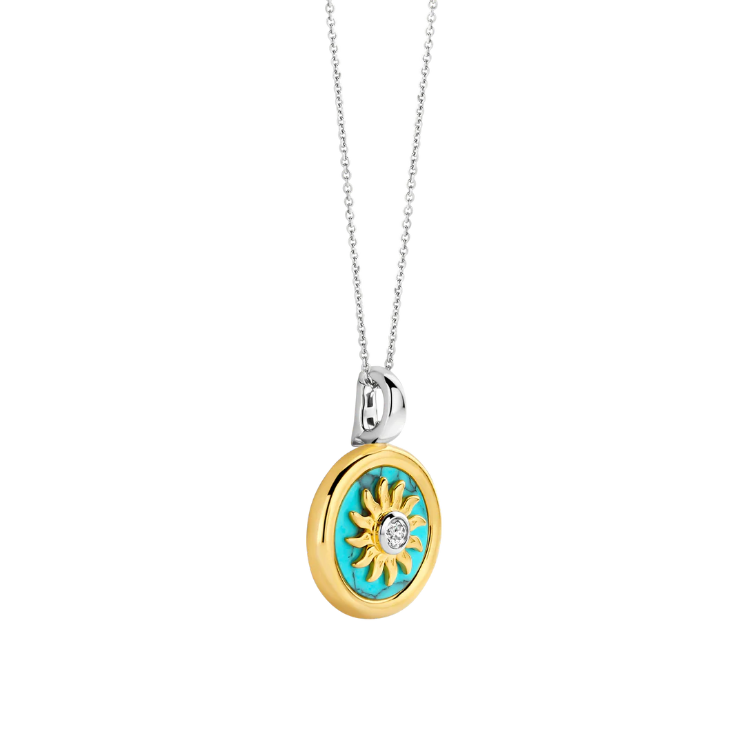 Ti Sento Sun Pendant & Chain