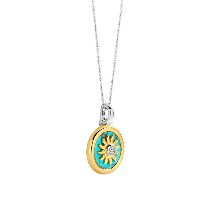 Ti Sento Sun Pendant & Chain