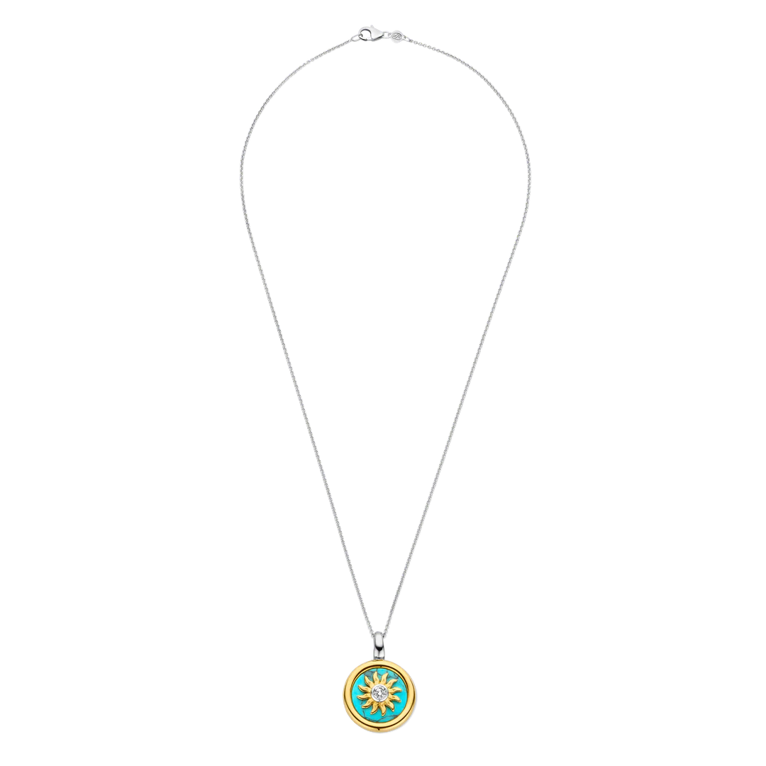 Ti Sento Sun Pendant & Chain