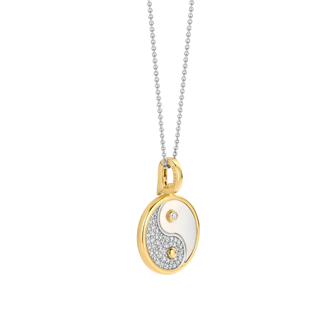 Ti Sento Yin-Yang Pendant & Chain