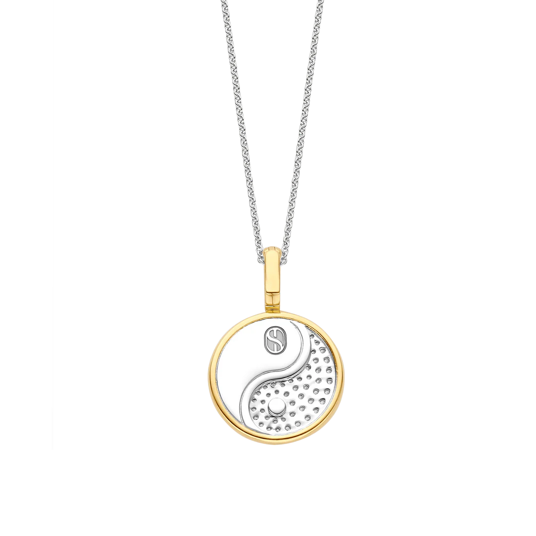 Ti Sento Yin-Yang Pendant & Chain