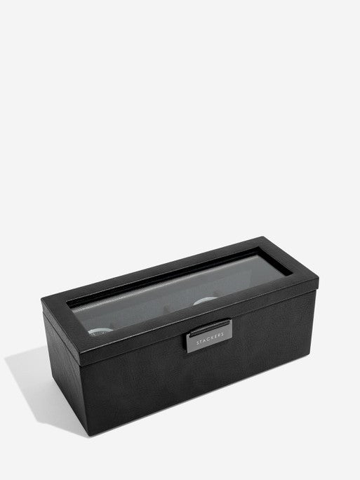 Stackers Black Four Watch Box