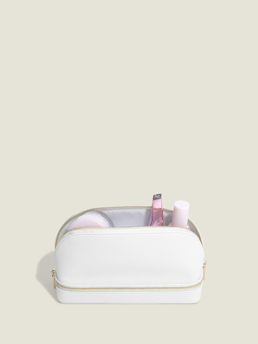 Stackers Pebble White Cosmetic and Jewellery Bag