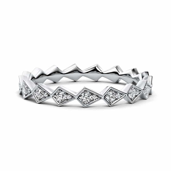 Platinum Half Eternity Ring