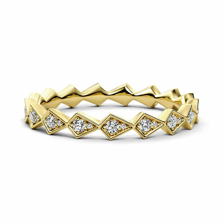 18ct Yellow Gold Half Eternity Ring