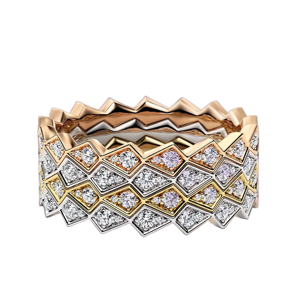 18ct Rose Gold Half Eternity Ring