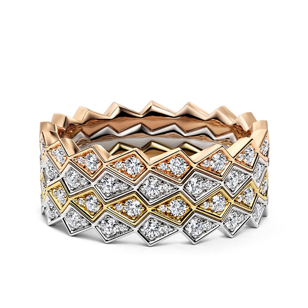 18ct Yellow Gold Half Eternity Ring