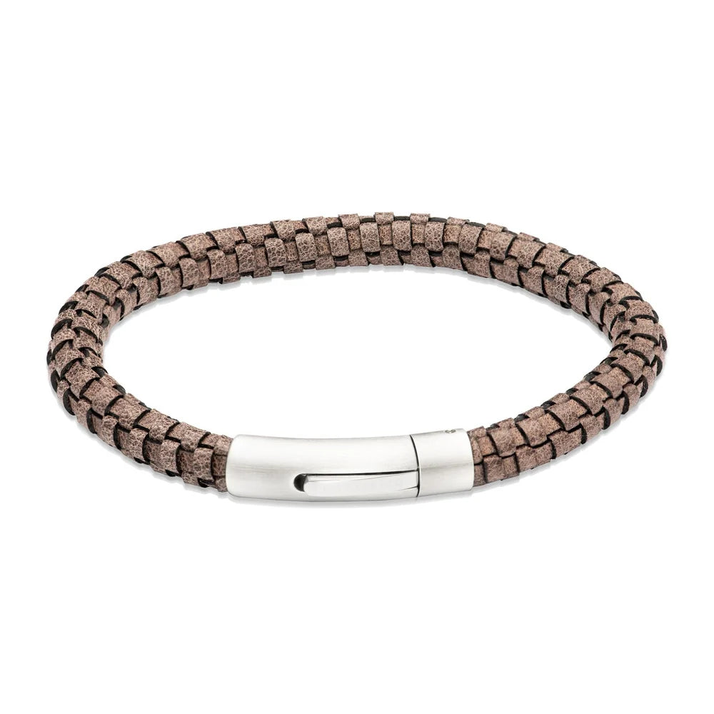 Unique & Co Men's Moro Leather Bracelet 21cm