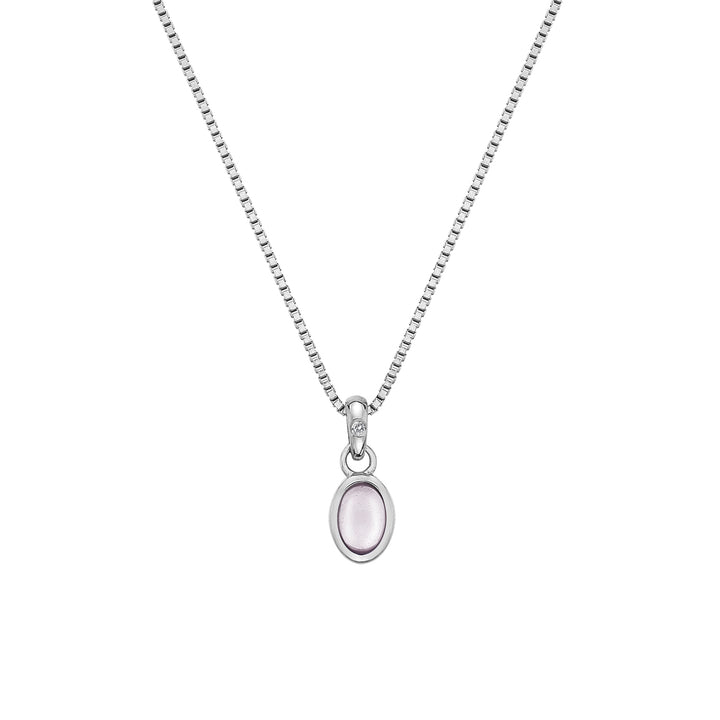 Hot Diamonds Rose Quartz October Birthstone Pendant
