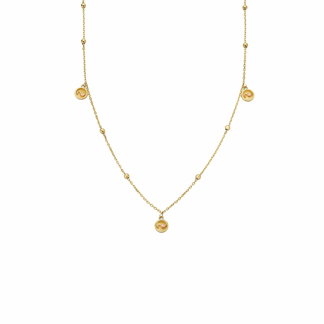 Clogau Insignia 9ct Solid Gold Drop Necklace